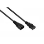 Kabelmeister 3m Schuko naar IEC C13 haakse netkabel, 1,0mm², zwart SK0130-S030