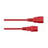 Kabelmeister C14 naar C13 verlengkabel 0,5 m rood