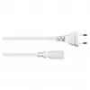 kabelmeister Euro stroomkabel, eurostekker Type-C naar gestripte uiteinden, 1,5 m, 0,75 mm², wit