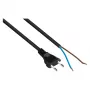 Kabelmeister Euro-netkabel met open uiteinde, zwart, 5 m