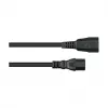 Kabelmeister IEC C14 naar C15 stroomkabel 3m (SK1450-S030) – zwart