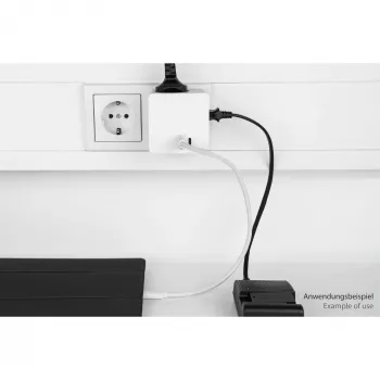 KABELMEISTER stopcontactkubus met 3x randaarde stopcontacten, USB-C 20W PD 3.0 en USB-A 18W, 1,5m, wit