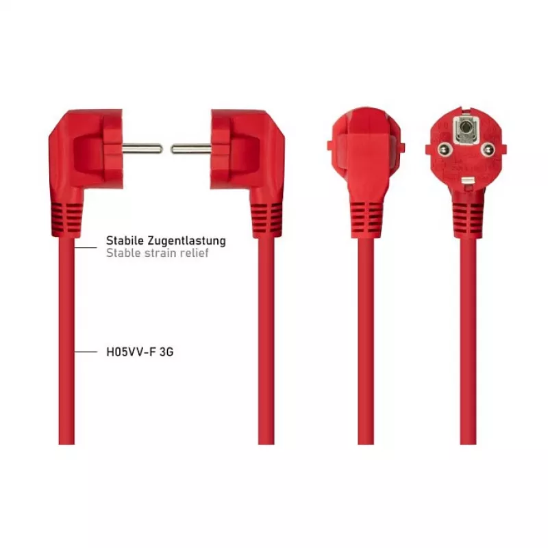 KABELMEISTER SK0190-R018 netkabel Schuko naar IEC C13 1,8m zwart