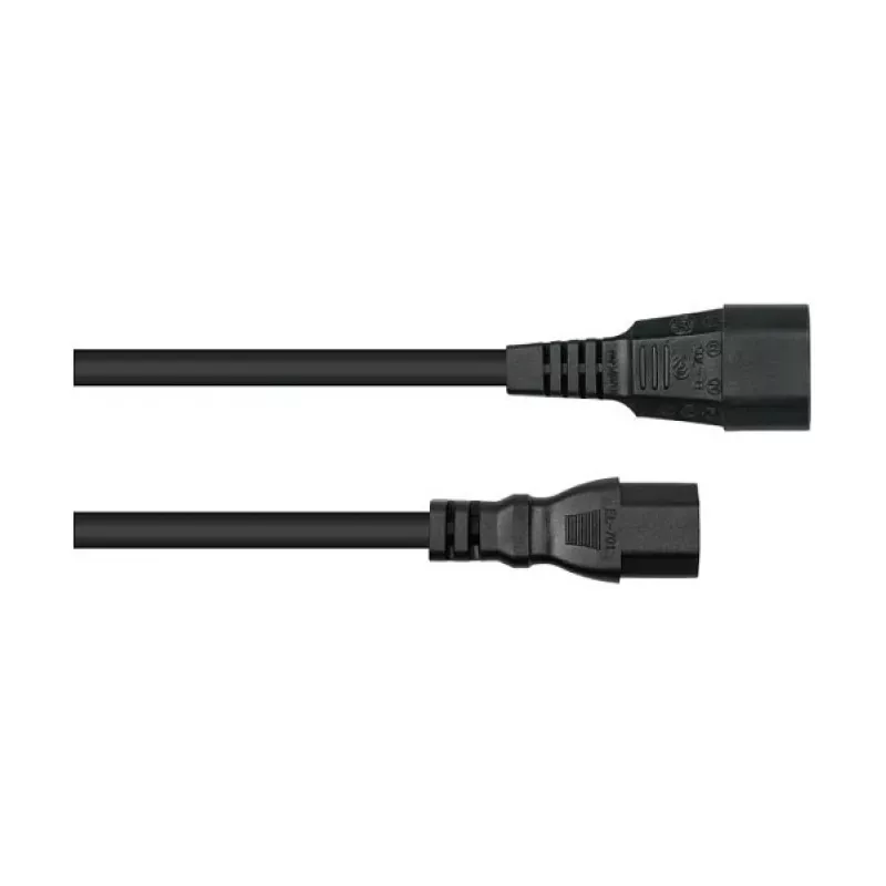 Kabelmeister SK1450-S050 IEC C14-C15 stroomkabel 5m, 10A, 250V, zwart