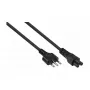 Kabelmeister SK6505-S018 netkabel - Italiaanse type I stekker naar IEC C5, zwart, 1,8m