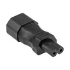 KABELMEISTER SKA-1470S IEC C14 naar C7 voedingadapter – 250 V / 2,5 A, zwart