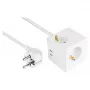 kabelmeister stopcontactblok 3 stopcontacten met USB-C en USB-A, wit, 2m