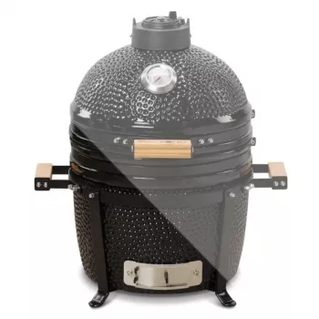 KAMADO BONO MINIMO 15 (40CM) kamado keramische grill, 33 cm grillrooster, glanzend zwart