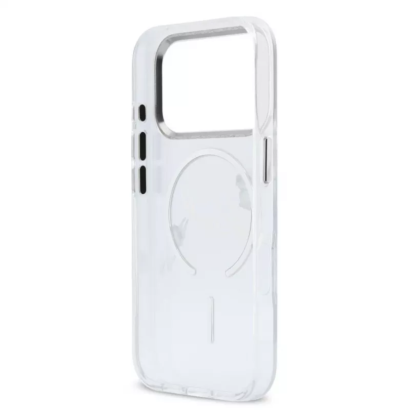 Karl Lagerfeld Apple iPhone 18 Pro Max HC MagSafe IML Clear Case met Karl Script Logo Transparant