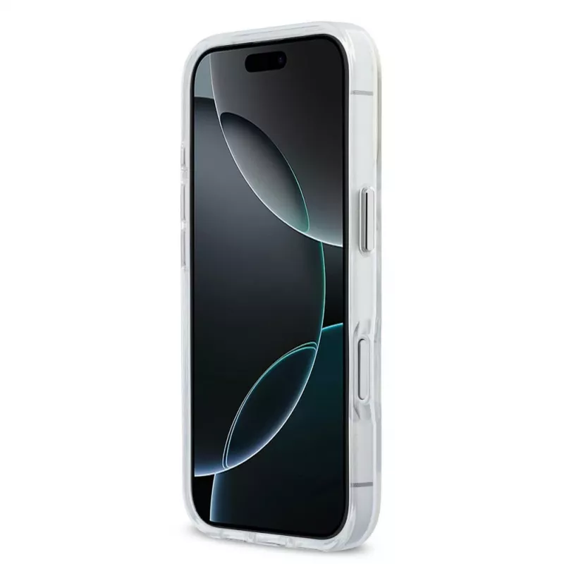 Karl Lagerfeld Apple iPhone 18 Pro Max HC MagSafe IML Clear Case met Karl Script Logo Transparant
