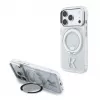 Karl Lagerfeld iPhone 18 Pro Max / 17 Pro Max MagSafe IML Ring Stand 360 Kameo Metal transparante hoes