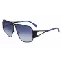 KARL LAGERFELD KL339S-1 unisex vierkante zonnebril - zwart montuur grijs glas 61 mm