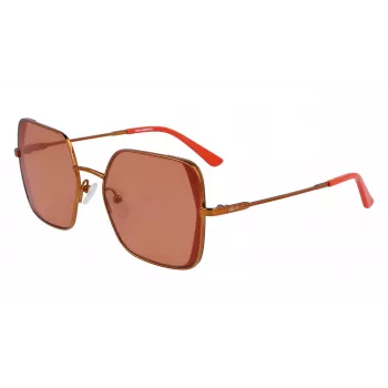 KARL LAGERFELD KL340S-800 dameszonnebril - zwart acetaat montuur, grijze polycarbonaat glazen, 56 mm