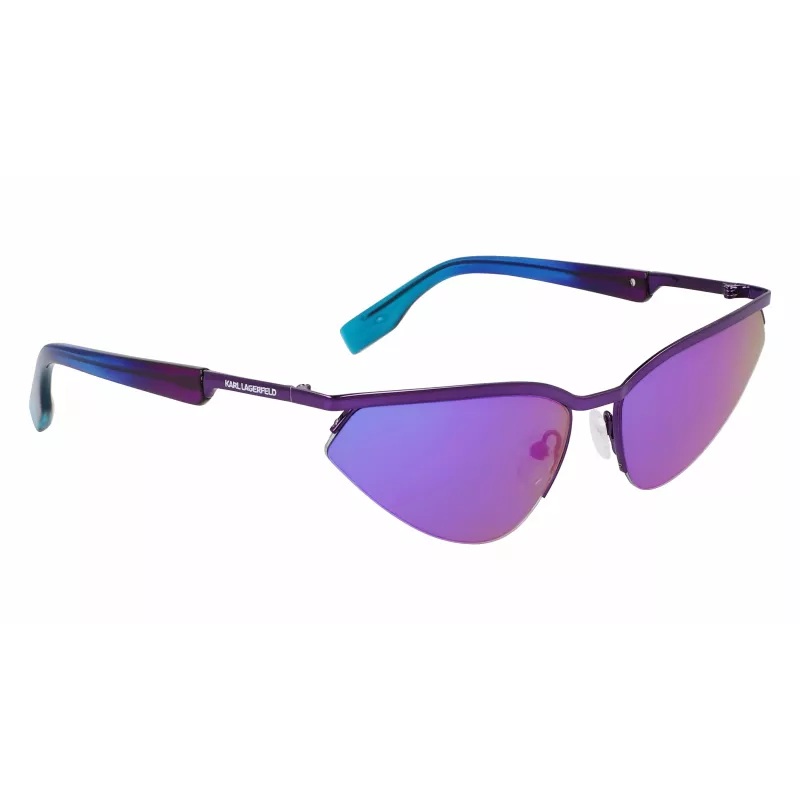 KARL LAGERFELD KL352S6117500 unisex rechthoekige zonnebril zwart/grijs 61mm