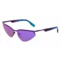 KARL LAGERFELD KL352S6117500 unisex rechthoekige zonnebril zwart/grijs 61mm