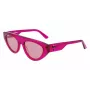 KARL LAGERFELD KL6043S-86 dames vierkante acetaat zonnebril zwart/grijs 52mm