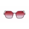 KARL LAGERFELD KL6083S-626 Dames Cat Eye Zonnebril Zwart Grijs Verloop 56mm
