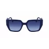 KARL LAGERFELD KL6098S-400 dames zonnebril donkerblauw montuur grijs verloopglazen 52 mm