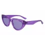 KARL LAGERFELD KL6100S-516 dameszonnebril - acetaat montuur, grijze glazen, 54 mm