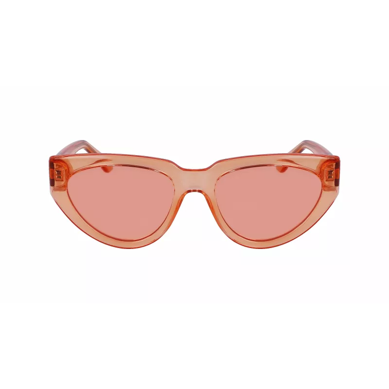 KARL LAGERFELD KL6100S-800 dames rechthoekige acetaat zonnebril havana bruin gradient 54/19/140 mm