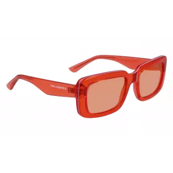 KARL LAGERFELD KL6101S-800 unisex zonnebril - zwart montuur, grijze glazen, 54 mm