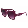 KARL LAGERFELD KL6104SR-501 dames vierkante zonnebril zwart/grijs 53 mm