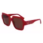 KARL LAGERFELD KL6104SR-600 dames cat-eye zonnebril glanzend rood grijs gradient 53 mm