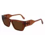 KARL LAGERFELD KL6123S541824 unisex zonnebril, glanzend zwart montuur, grijze glazen, 54/18/140 mm