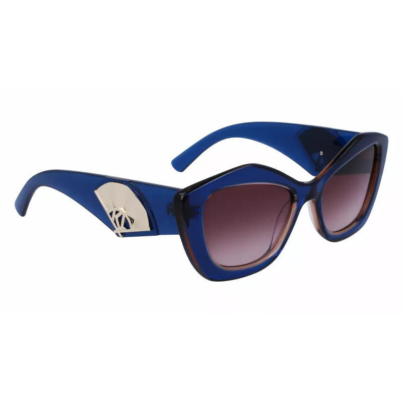 KARL LAGERFELD KL6127S521842 dames zonnebril - zwart montuur, grijze verloopglazen, 52 mm