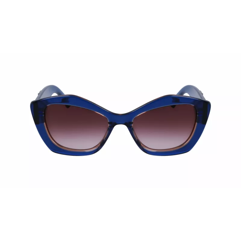 KARL LAGERFELD KL6127S521842 dames zonnebril - zwart montuur, grijze verloopglazen, 52 mm
