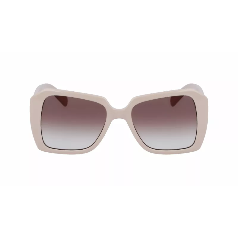 KARL LAGERFELD KL6140S531710 dames rechthoekige zonnebril zwart/grijs 53mm