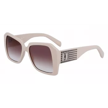 KARL LAGERFELD KL6140S531710 dames rechthoekige zonnebril zwart/grijs 53mm