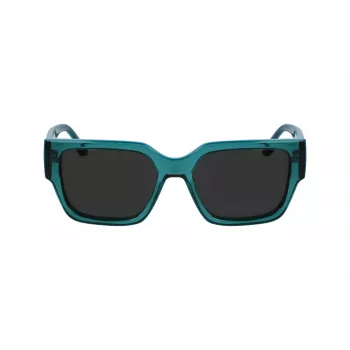 KARL LAGERFELD KL6142S-316 unisex rechthoekige zonnebril havana 55mm