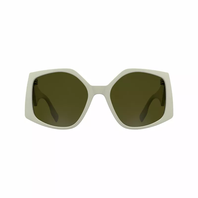 KARL LAGERFELD KL6208S-105 dames zonnebril - zwart acetaat frame, grijze polycarbonaat glazen, 55 mm