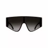 Karl Lagerfeld unisex vierkante zonnebril KL6209S-601 zwart/grijs 65-19-140