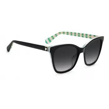 KATE SPADE DESIS807F59O dameszonnebril, havana acetaat montuur, bruine verloopglazen, 55/17/140 mm