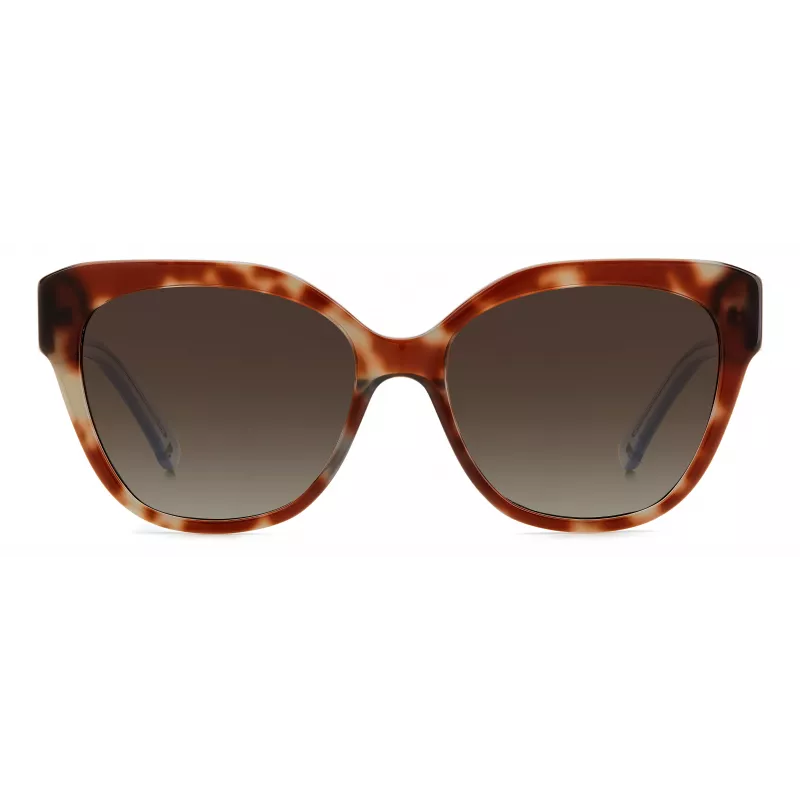 KATE SPADE SAVANNAGSIPRF dames zonnebril - havanna acetaat montuur, bruine verloopglazen, 57/17/140 mm