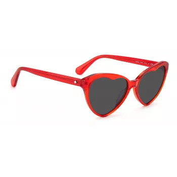 Kate Spade Velma dameszonnebril VELMASC9AF7IR zwart montuur grijs verloopglazen 57/17/140 mm
