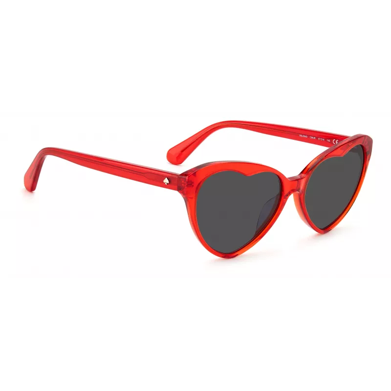 Kate Spade Velma dameszonnebril VELMASC9AF7IR zwart montuur grijs verloopglazen 57/17/140 mm
