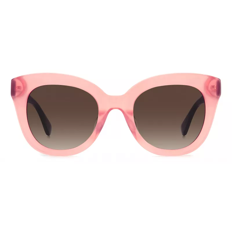 KATE SPADE dames BELA cat-eye zonnebril zwart acetaat grijs verloopglas 50mm