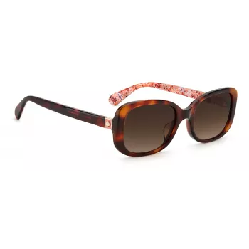 KATE SPADE dames Dionna cat eye zonnebril - zwart acetaat montuur met grijze verloopglazen - 52/17/140 mm