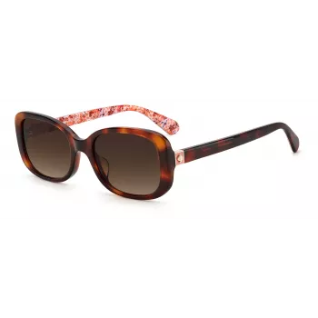 KATE SPADE dames Dionna cat eye zonnebril - zwart acetaat montuur met grijze verloopglazen - 52/17/140 mm