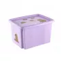keeeper box met deksel 30L Karolina 'Capybara' 45x35x27cm soft purple
