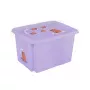 keeeper box met deksel 45L Karolina Capybara 55,5x40x30cm soft purple