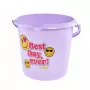 keeeper Deco emmer 10L Ilvie Emoji Best Day Ø30x28cm paars