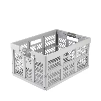 keeeper opvouwbare box ben 45 L Nordic Grey — draagvermogen tot 50 kg, opvouwbare opbergbox 54 x 37 x 28 cm