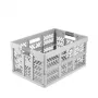 keeeper opvouwbare box ben 45 L Nordic Grey — draagvermogen tot 50 kg, opvouwbare opbergbox 54 x 37 x 28 cm