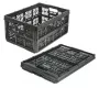keeeper opvouwbare box ida, 32 L, zwart, draagvermogen tot 16 kg, 48 x 35 x 23 cm