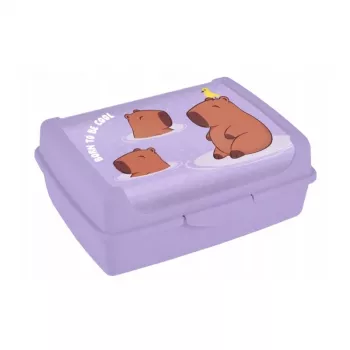 keeeper bewaarbak deco-click-box midi 1L Carla 'Capybara' 17x13x7cm soft purple