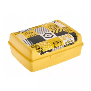 keeeper bewaarbak deco-click-box midi 1L Carla Minions Mosaïek 17x13x7cm geel